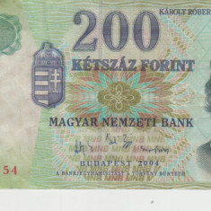 M1 - Bancnota foarte veche - Ungaria - 200 forint - 2004