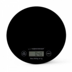 Cantar de bucatarie Esperanza Mango EKS003K max. 5kg Negru