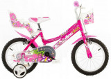 Bicicleta pentru copii fluturasi 14, Dino Bikes