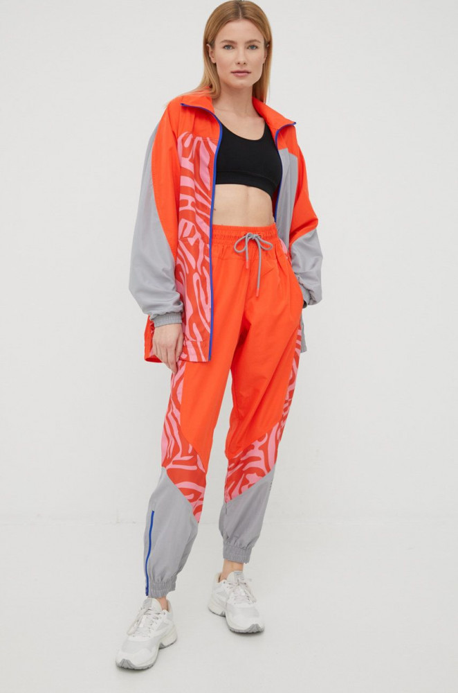 Adidas by Stella McCartney pantaloni de trening HD9141 femei, culoarea  portocaliu, modelator | Okazii.ro