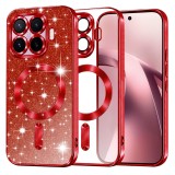 Husa pentru Xiaomi 17T Asteroid GSM Luxury Glitter MagSafe, rosu
