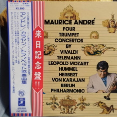 Vinil "Japan Press" Maurice Andre By Vivaldi Four Trumpet Concertos(NM)