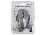 Mouse optic wireless USB, 6 butoane, negru/gri