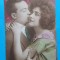 Carte postala veche SUPERBA, circulata anii 1920 - Flirt - corespondenta Arad