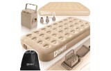 Saltea gonflabila cu pompa electrica Epifit, capacitate maxima 150 kg, bej, MalTec 114245