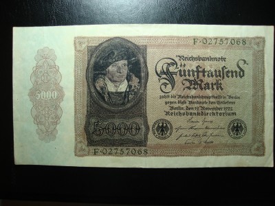 GERMANIA 5000 MARCI 1922 SUPERBA foto