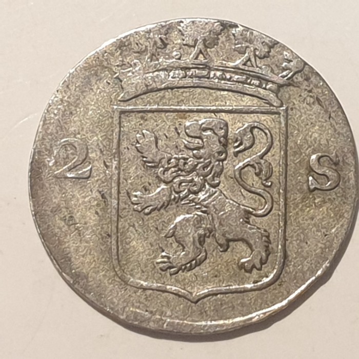 Olanda 2 stuivers 1788 argint