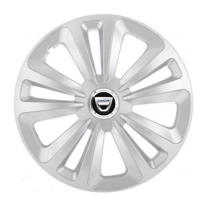 Set 4 Capace Roti Terra Gri R15 pentru Dacia