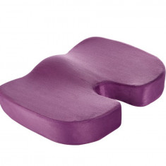 Perna ortopedica pentru sezut , BetterSeat , perna in forma de U pentru o postura corecta, violet, Ej-Products