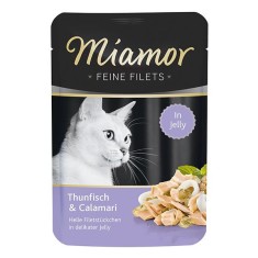 Miamor Feine Filets hrana la plic, peste ton si sepie in jeleu 100 g foto