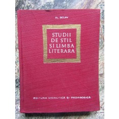 Al. Bojin - Studii de stil si limba literara (1968)