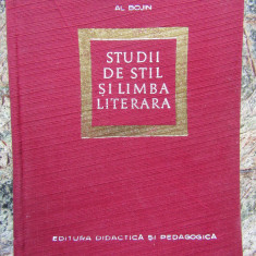 Al. Bojin - Studii de stil si limba literara (1968)