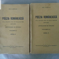 Gh Cardas Poezia romaneasca de la origine pana in zilele noastre 1937 vol 1, 2