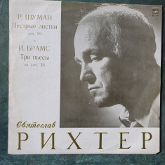 Vinil Schumann, Brahms - Richter, Melodia USSR, stare foarte buna!