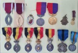 Belgia LOT 14 MEDALII, DECORAȚII ȘI INSIGNE BELGIENE VECHI (cca. 1880&ndash;1950) &ndash; SOCIETĂȚI MUTUALE, MUZICALE, TIR SPORTIV, LI&Egrave;GE