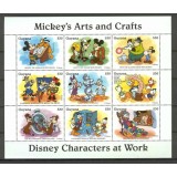 GUYANA 1995 DISNEY DESENE ANIMATE ART AND CRAFTS