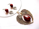 Set pandantiv si cercei cu jasper 46656