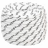 Franghie impletita pentru barca, alb, 14 mm x 25 m, poliester