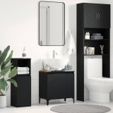 VidaXL Dulap de chiuvetă, stejar negru, 58x33x60 cm, lemn prelucrat