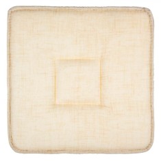 Perna pentru Scaun, Model Fără Fermuar, Umplutură Spumă, Culoare Ecru, Dimensiuni 39x39 cm
