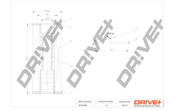Dr!ve+ DP1110.11.0026 Filtru ulei