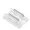 Conector clampdown pentru banda LED monocrom, banda la banda 8mm, fara lipire, transparent
