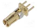 Pin mamă drept aurit CONEC THT 50&Omega; pentru PCB