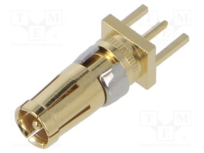Pin mamă drept aurit CONEC THT 50&amp;Omega; pentru PCB foto