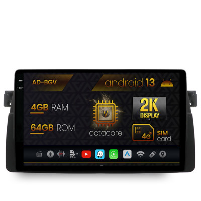 Navigatie BMW E46, Android 13, V-Octacore 4GB RAM + 64GB ROM, 9.5 Inch - AD-BGV9004+AD-BGRKIT397 foto