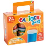 Set tempera - Baby Finger Paint, 6 bucati | Carioca