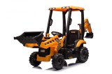 Cumpara ieftin Tractoras electric pentru copii JCB 70W 12V cu incarcator si cupa manuala, culoare Galbena