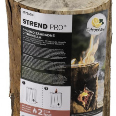 Lumânare Strend Pro WOODSON, citronella , grădină, lumânare repelentă pentru țânțari, buștean pentru țânțari și insecte, citrone