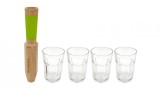 Set cadou 4 pahare si pistil pentru Mojito - Morry | Cookut