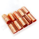 Cumpara ieftin Set folii de transfer, 10 bucati, bronz