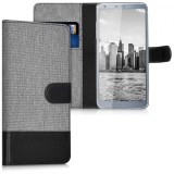 Husa pentru LG G6, Textil, Gri, 41017.22, Negru