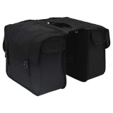vidaXL Geantă de bicicletă Negru 40 x 18.5 x 35 cm Poliester 42008100