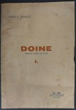 SABIN V. DRAGOI - DOINE PENTRU VOCE CU PIAN, CAIETUL 1 (PARTITURA / PARTITURI) [EDITURA MORAVETZ - TIMISOARA, 1945/1946]