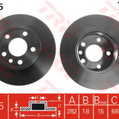 Disc frana VW TRANSPORTER IV bus (70XB, 70XC, 7DB, 7DW, 7DK) (1990 - 2003) TRW DF2665