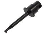 Clips Măsurare cu C&acirc;rlig Neagră 2mm 60VDC 30VAC