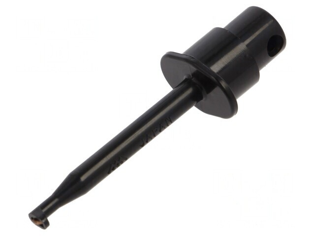 Clips Măsurare cu C&acirc;rlig Neagră 2mm 60VDC 30VAC