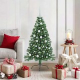 VidaXL Pom de Crăciun artificial pre-iluminat Verde 120 cm PVC 3396992