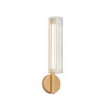 Suspendare LED Klausen Particular AP1 Auriu 42x10.6x10 cm, 9W, 4000K, Corp Iluminat Modern din Aluminiu si Sticla pentru Interior, Eficienta F