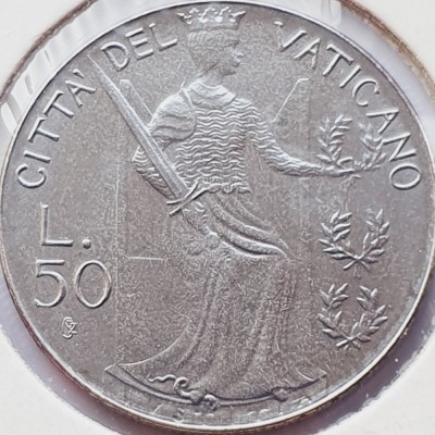 3146 Vatican 50 Lire 1979 Ioannes Paulus II (Justice) km 145 foto