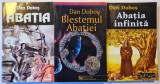 Seria completa ABATIA 3 vol: 1. Abatia, 2. Blestemul Abatiei, 3. Abatia Infinita, de Dan Dobos, ed. Nemira / Nautilus (vol 1, 2), ed. Media Tech vol 3