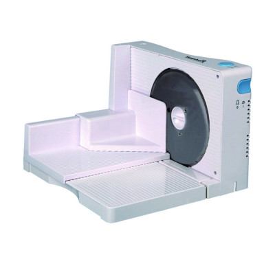 Feliator electric Profesional, 120 W, 85 dB, 220 V, pliabil, viteza reglabila, impingator alimente, lame inox, Alb foto