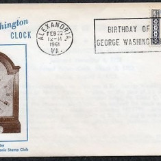 United States 1961 Masonic Cover - Alexandria VA GW's Birthday K.288