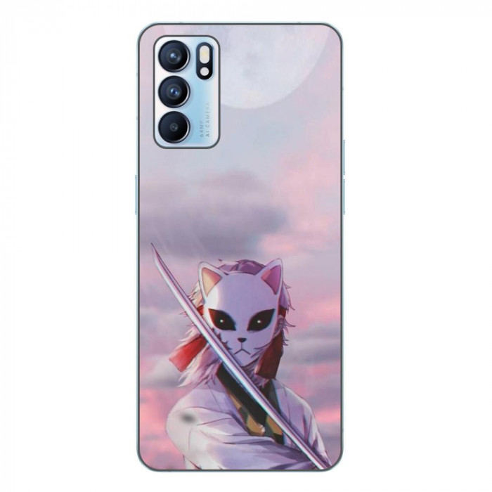 Husa compatibila cu Oppo Reno6 5G Silicon Gel Tpu Model Demon Slayer Sabito