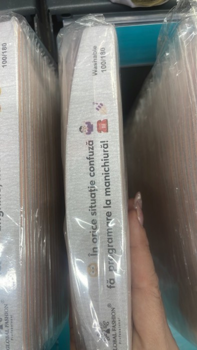 Pilă pentru unghii &quot;&Icirc;n orice situație confuză fă programare la manichiură!&quot; 100/ 180