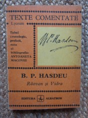 B. P. Hasdeu. Razvan Si Vidra - Texte Comentate foto