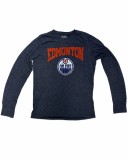 Fanatics Branded Tricou Barbati NHL Edmonton Oilers Triblend Long Sleeve Marime M